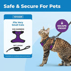 Voyager Escape-Proof Step-in Lock Cat Harness & 5ft Neoprene-Handle Leash Set - Image 2