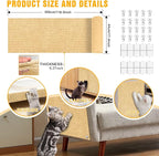Cat Scratch Mat, 118.5"x17.4" Trimmable Self-Adhesive Cat Scratch Furniture - Image 2