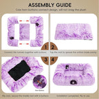 Extra Large Cat Tunnel Bed, 4 Ways Tunnels - Image 7