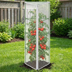 2 Pcs Garden Bird Netting for Triangle Plant Cage, Tomato Trellis Insect Bird - Image 7