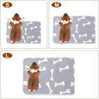 1 Pack 3 Blankets Super Soft Fluffy Premium Fleece Pet Blanket Flannel Paw - Image 2