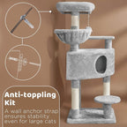 Yaheetech 46in Cat Tree Tower | Multi-Level Indoor Activity Center - Image 8