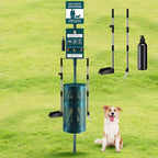 Qinyoung Dog Waste Station Outdoor Dog Poop Trash Can by Qinyoung