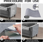 2 Pcs Total 78.8"x15.8" Cat Scratch Mat, Cat Scratch Couch Furniture Protector - Image 4