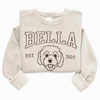 Custom Pet Sweatshirts with Photo and Name, Personalized Dog Sweatshirt by Unknown