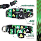 Native Pup St Patricks Dog Collar- Saint Patrick Green Shamrock Pet Collars- - Image 4