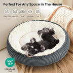 Love's cabin Round Donut Cat and Dog Cushion Bed, 25in Pet Bed - Image 6