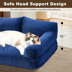 Cat Beds for Indoor Cats, Cat Couch Bed, Cute Cats Sofas for Pets, Small Dog - Image 7