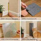 Cat Scratch Mat, 23.6’’ x 11.8’’ Wall Corner Scratcher, Versatile Self-Adhesive - Image 4