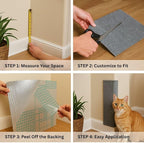 Cat Scratch Mat, 23.6’’ x 11.8’’ Wall Corner Scratcher, Versatile Self-Adhesive - Image 4