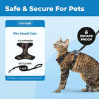 Voyager Escape-Proof Step-in Lock Cat Harness & 5ft Neoprene-Handle Leash Set - Image 2