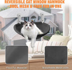 Homegroove Cat Window Perch, 18 x 12 Inch Foldable Cat Hammock - Image 3