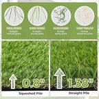 Artificial Grass Rug Indoor Outdoor, 5 x 10FT Fake Grass Turf - Image 7