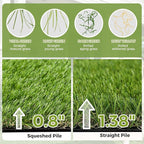 Artificial Grass Rug Indoor Outdoor, 3 x 5FT Faux Grass Turf - Image 6
