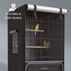 Universal Bird Cage Cover Good Night Blackout Thin Lightweight Breathable Small - Image 5