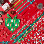 Sanwuta 50 Pcs Christmas Dog Bandanas and Collar Bow Ties Set 25 Bandanas Bulk - Image 4