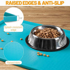 Hubulk Dog Feeding Mat, 100% Waterproof Food Grade Silicone Pet Food and Water - Image 3