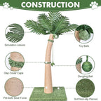 Palm Tree Cat Scratching Post, 3 Interactive Balls and Curved Design Scratching - Image 2