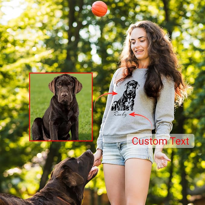Easycosy Custom Sweatshirt for Couples Men Women, Personalized Hoodies - Image 4