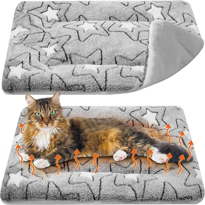 VitalCozy 2 Pack Self Warming Cat Mat Self Heating Pad Bed Reversible Machine by VitalCozy