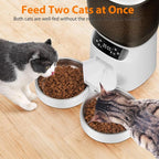 Automatic Cat Feeder and Water Fountain, 5L/20 Cups Timed Cat Dry Food Dispenser - Image 5