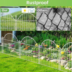 10 Panels No Dig Decorative Garden Fence - Image 5