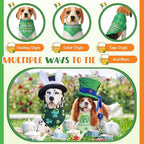 Chunful 50 Pcs St. Patrick's Day Dog Bandanas Bulk - Image 6