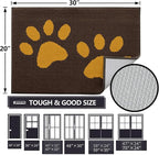 Buganda Dog Door Mat for Muddy Paws, Absorbent Dirt Trapper Washable Indoor - Image 2