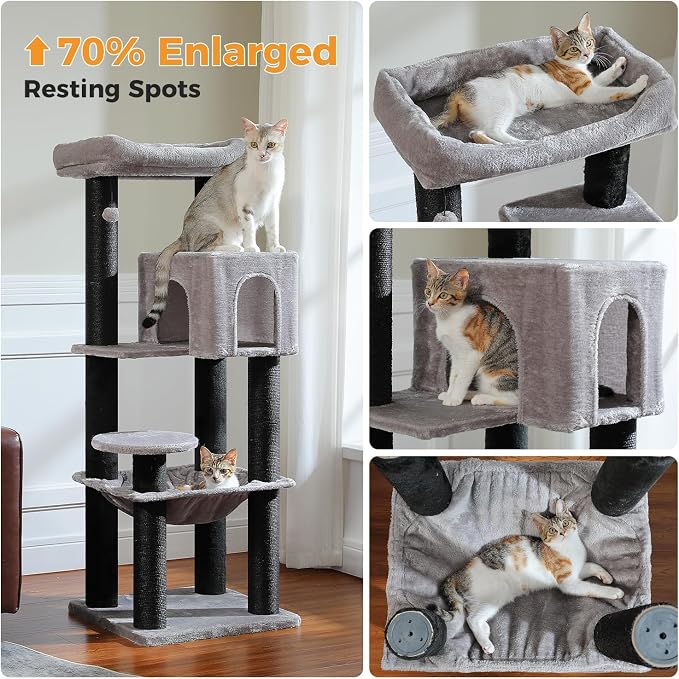 Large Cat Tree with Reinforced Scratching Posts - Image 4