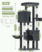 Extra Large Cat Tree, 84 Inch XXL Giant Cat Tower - Image 8