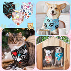 Amylove 120 Pcs St. Patrick's Day Dog Bandanas Bulk Holiday Triangle Dog Pack - Image 4