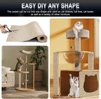 Cat Scratch Mat for Couch, Wall & Cat Tree – 78.7" Trimmable Self-Adhesive Cat - Image 6