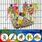 KATUMO Conure Toys, Bird Grass Swing Mat Parrot Climbing Hammock - Image 5