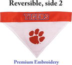 Pets First Collegiate Pet Accessories, Reversible Bandana, Clemson Tigers - Image 2