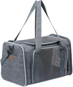 Cat Carrier - Soft-Sided Dog Pet Carrier, Portable Foldable Pet Bag up to 28 Lbs - Image 2