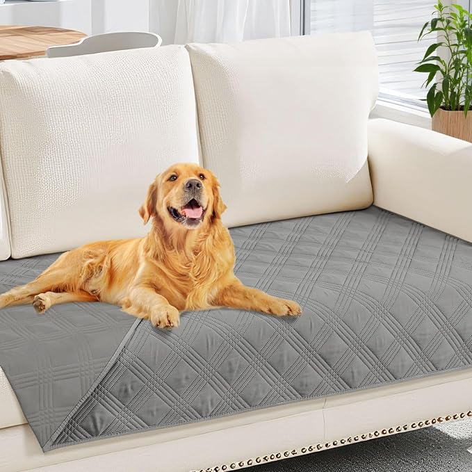 hyha Waterproof Dog Blanket, Reversible Pet Bed Blanket, Soft Sofa Couch Cover by hyha