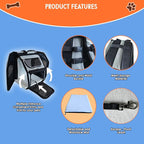 Expandable Pet Backpack Carrier – Dog & Cat, Bonus 2 Collapsible Pet Bowls - Image 5