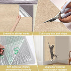 Cat Scratch Mat, 118.5"x15.9" Trimmable Self-Adhesive Cats Scratch Carpet - Image 7