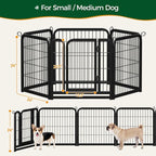 Yaheetech Dog Playpen Outdoor, 24 inch 6 Panels Dog Pen Indoor Heavy Duty Puppy - Image 6