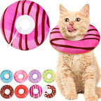 Cat Cone Collar Soft, Cute Cat Donut Collar After Surgery, Adjustable Kitten by Unknown