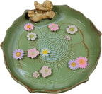 Ceramic Ground Bird Bath Bowl for Outside, BirdBath Bowl Only, Ground Bird - Image 9