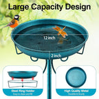 Daoeny 35In Metal Bird Bath for Outside, Vintage Freestanding Birdbaths & - Image 2