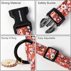 DOGWONG Red Flower Dog Collar, Cute Adjustable Floral Collar, Girl Female Dog - Image 3