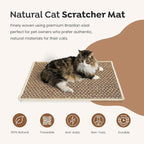 Premium Brazilian Cat Scratcher Mat – 24'' x 16'' Natural Fiber 100% Sisal - Image 2