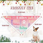 Personalized Dog Bandanas Custom Neckwear Name Button Anti-loosening Dog Scarf - Image 7