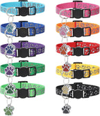 10Pcs Breakaway Cat Collars by Guiqulai