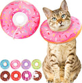 Cat Cone Collar Soft, Cute Cat Donut Collar After Surgery, Adjustable Kitten by Unknown
