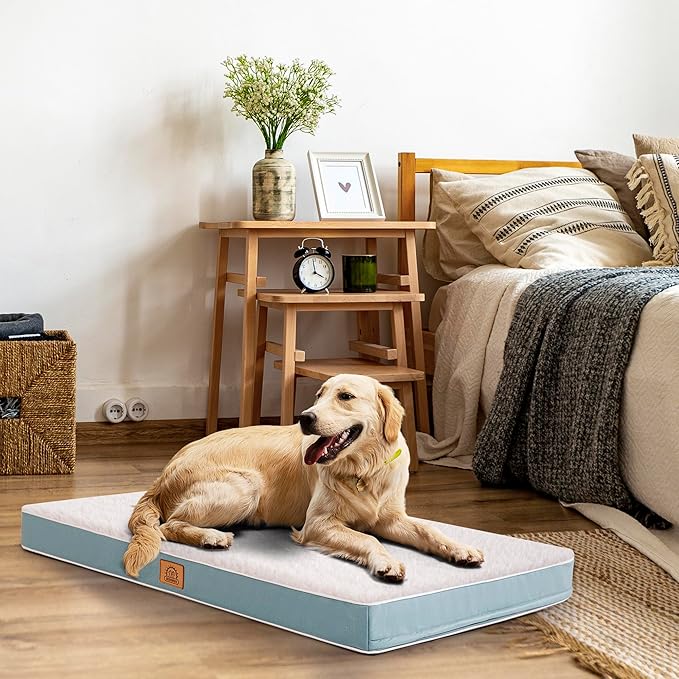 Sunheir Orthopedic Dog Bed for Medium Dogs, Waterproof Deluxe Plush Dog Crate - Image 6