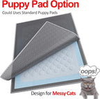 Cat Litter Box Mat: 36"x 30" Waterproof Kitty Cat Litter Trapping Mat, - Image 3