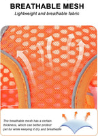 XXS Orange Soft Mesh Dog Harness and Leash Set, No Escape Puppy Harnesses - Image 4